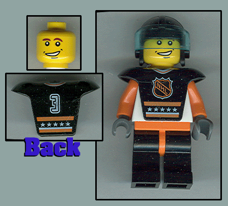 Preowned LEGO® Minifigure – Sports hky003 Hockey Player C