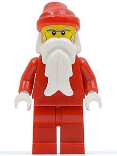 Preowned LEGO® Minifigure – Holiday & Event hol013 Santa Red Legs White Bushy Eyebrows