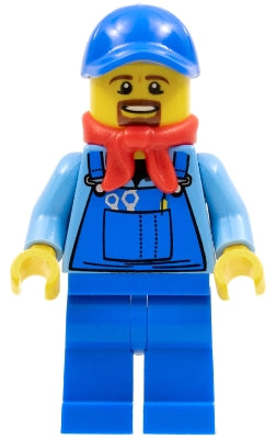 Preowned LEGO® Minifigure – Holiday & Event hol078 Winter Holiday Train Locomotive Driver