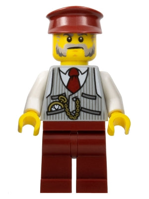 Preowned LEGO® Minifigure – Holiday & Event hol079 Winter Holiday Train Ticket Collector