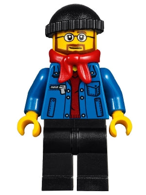 Preowned LEGO® Minifigure – Holiday & Event hol090 Winter Holiday Train Station Bus Driver