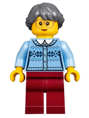 Preowned LEGO® Minifigure – Holiday & Event hol092 Winter Holiday Train Station Grandmother