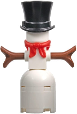 Preowned LEGO® Minifigure – Holiday & Event hol160 Snowman w/2 x 2 Round Brick as Legs