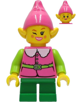 Preowned LEGO® Minifigure – LEGO® Brand hol235 Pink Elf Green Legs