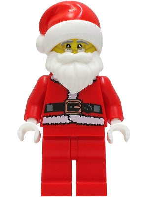 Preowned LEGO® Minifigure – LEGO® Brand hol239 Santa Red Legs Fur Lined Jacket White Eyebro