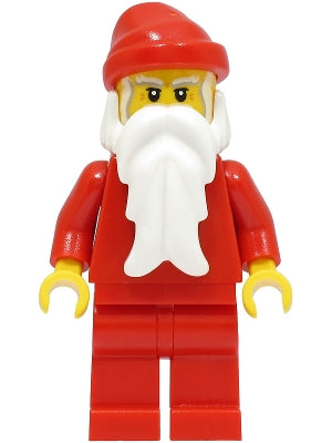 Preowned LEGO® Minifigure – Holiday & Event hol292 Santa Red Legs White Bushy Eyebrows Crow