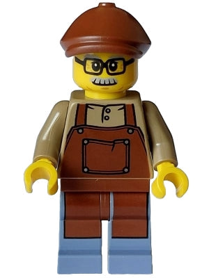 Preowned LEGO® Minifigure – Holiday & Event hol328 Lodge Owner Male Reddish Brown Apron San