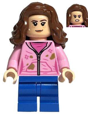 Preowned LEGO® Minifigure – Harry Potter hp327 Hermione Granger Bright Pink Jacket w/Stains