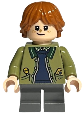 Preowned LEGO® Minifigure – Harry Potter hp376 Ron Weasley Olive Green Jacket