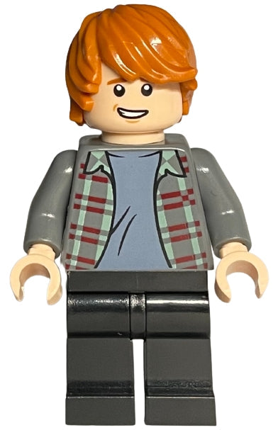 Preowned LEGO® Minifigure – Harry Potter hp395 Ron Weasley Plaid Shirt Black Legs
