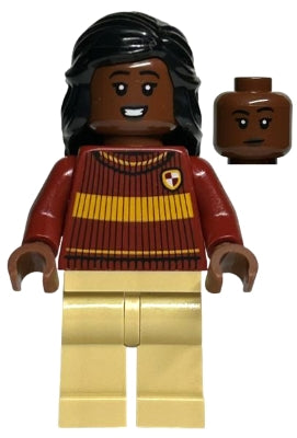 Preowned LEGO® Minifigure – Harry Potter hp397 Angelina Johnson Dark Red Gryffindor Quiddit