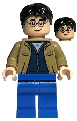 Preowned LEGO® Minifigure – Harry Potter hp408 Harry Potter Dark Tan Jacket Blue Legs