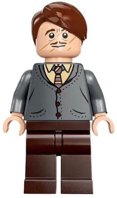 Preowned LEGO® Minifigure – Harry Potter hp420 Professor Remus Lupin Dark Bluish Gray Cardi