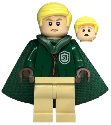 Preowned LEGO® Minifigure – Harry Potter hp430 Draco Malfoy Dark Green Slytherin Quidditch