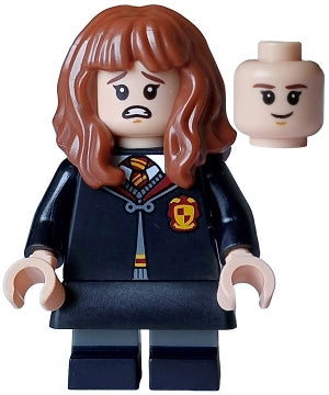 Preowned LEGO® Minifigure – Harry Potter hp468 Hermione Granger - Gryffindor Robe Clasped, Black Skirt, Black Short Legs with