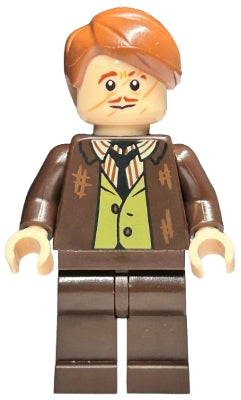 Preowned LEGO® Minifigure – Harry Potter hp479 Professor Remus Lupin - Dark Brown Jacket, Olive Green Vest, Plain Legs