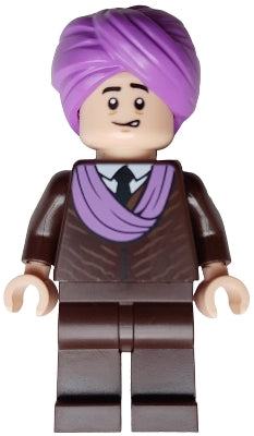 Preowned LEGO® Minifigure – Harry Potter hp480 Professor Quirinus Quirrell - Dark Brown Robe, Medium Lavender Turban