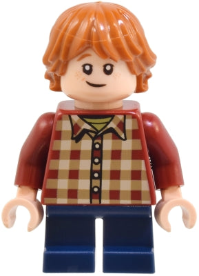 Preowned LEGO® Minifigure – Harry Potter hp513 Ron Weasley - Dark Red Plaid Shirt, Dark Blue Short Legs