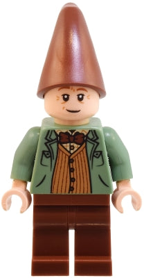 Preowned LEGO® Minifigure – Harry Potter hp514 Arthur Weasley - Sand Green Open Jacket, Reddish Brown Legs and Hat