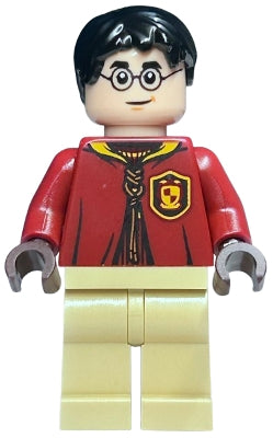 Preowned LEGO® Minifigure – Harry Potter hp518 Harry Potter - Dark Red Quidditch Uniform, Tan Legs