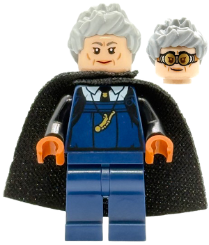 Preowned LEGO® Minifigure – Harry Potter hp541 (Madam Rolanda Hooch - Dark Blue Outfit with Large Whistle, Light Nougat Head,