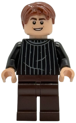 Preowned LEGO® Minifigure – Harry Potter hp542 (Oliver Wood - Black Striped Sweater, Dark Brown Legs)