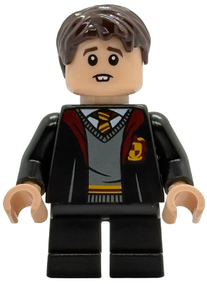 Preowned LEGO® Minifigure – Harry Potter hp543 (Neville Longbottom - Gryffindor Robe Open, Black Short Legs)