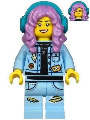 Preowned LEGO® Minifigure – Hidden Side hs035 Parker L. Jackson Denim Jacket w/Headphones (