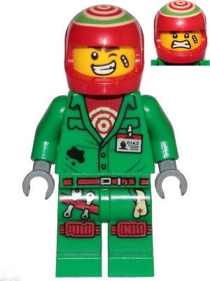 Preowned LEGO® Minifigure – Hidden Side hs041 Douglas Elton/El Fuego Coveralls w/Helmet