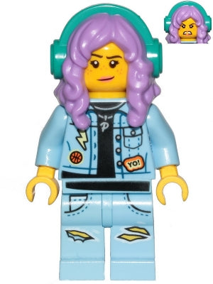 Preowned LEGO® Minifigure – Hidden Side hs053 Parker L. Jackson Denim Jacket w/Headphones (