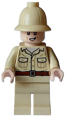 Preowned LEGO® Minifigure – Indiana Jones iaj053 Rene Belloq Tan Jacket