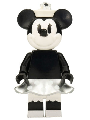 Preowned LEGO® Minifigure – LEGO® Ideas idea050 Minnie Mouse Vintage Metallic Silver Skirt