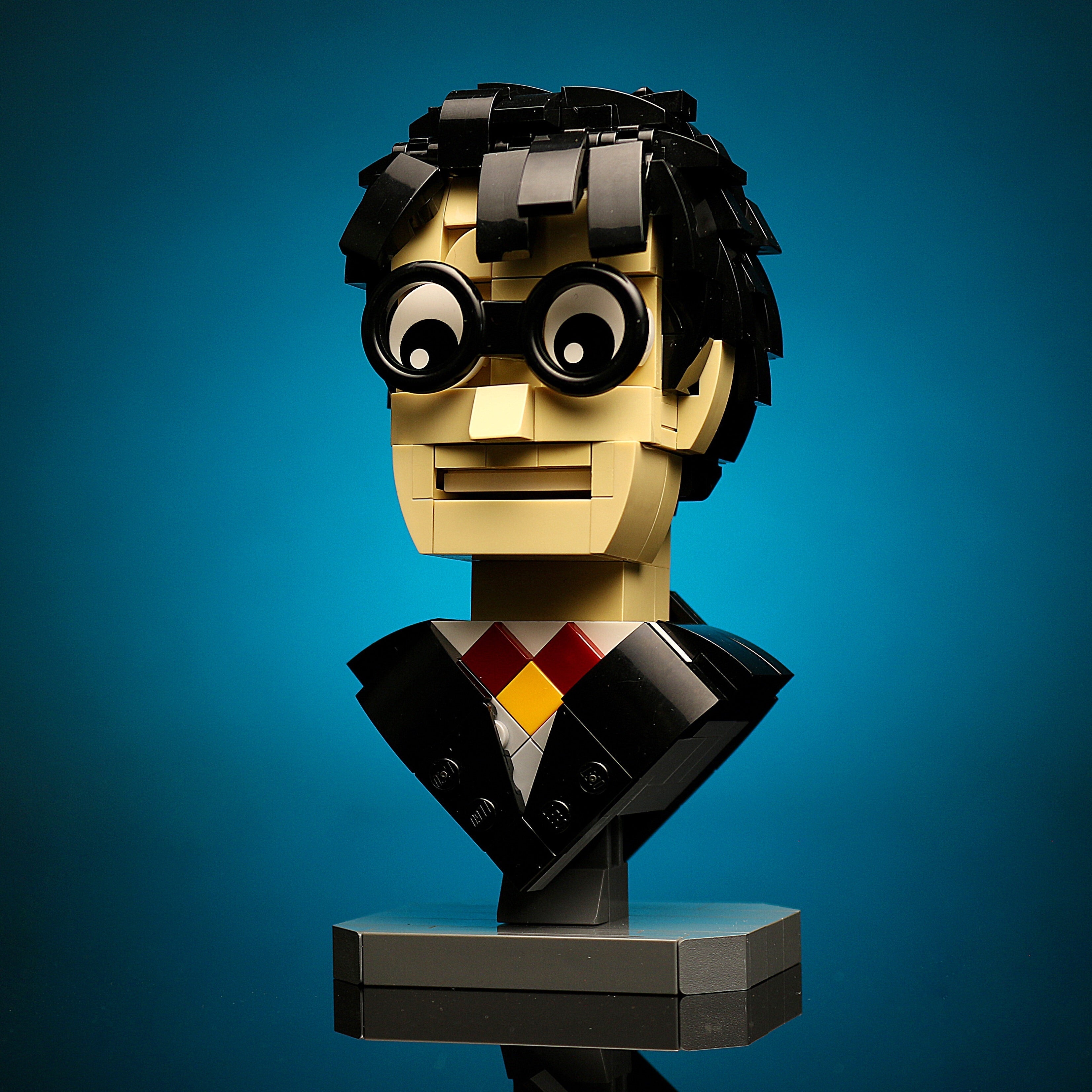 Harry Potter Bust MOC made using LEGO parts