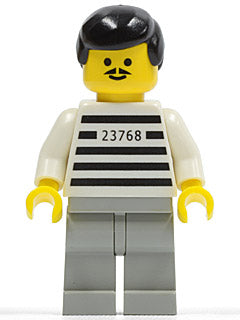 Preowned LEGO® Minifigure – Town jail001 Police Jailbreak Joe Light Gray Legs