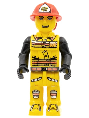 Preowned LEGO® Minifigure – Jack Stone js007 Fireman in Hat 07