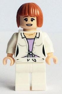 Preowned LEGO® Minifigure – Jurassic World jw012 Claire Dearing White Shirt Open