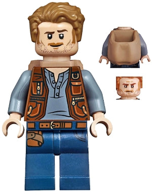 Preowned LEGO® Minifigure – Jurassic World jw044 Owen Grady Backpack
