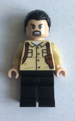 Preowned LEGO® Minifigure – Jurassic World jw055 Vic Hoskins Black Hair