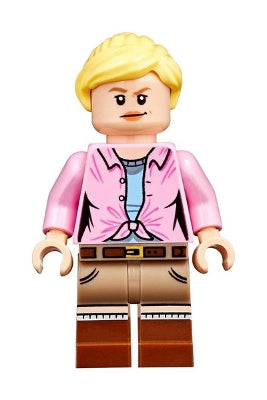 Preowned LEGO® Minifigure – Jurassic World jw056 Dr. Ellie Sattler Bright Pink Shirt Ponyta