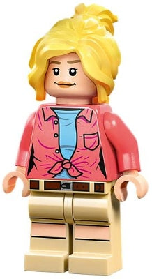Preowned LEGO® Minifigure – Jurassic World jw104 Dr. Ellie Sattler Coral Shirt Ponytail