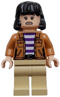 Preowned LEGO® Minifigure – Jurassic World jw126 Yaz - Medium Nougat Jacket, Tan Legs