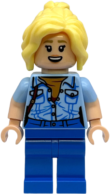 Preowned LEGO® Minifigure – Jurassic World jw128 (Dr. Ellie Sattler - Bright Light Blue Shirt)