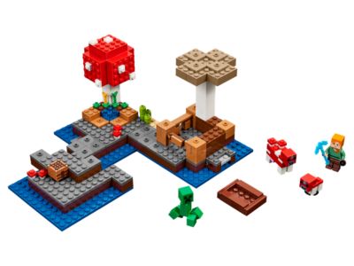 LEGO® Minecraft 21129 The Mushroom Island Building Kit