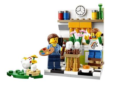 LEGO® Holiday & Event 40121 - Painting Easter Eggs Preowned Building Kit