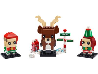 LEGO® BrickHeadz 40353 Reindeer, Elf & Elfie Building Kit