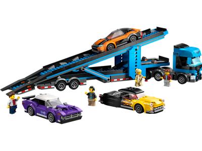 LEGO® City 60408 Car Transporter Truck with Sports Cars Building Kit