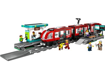 LEGO® City 60423 Downtown Streetcar and Station Building Kit