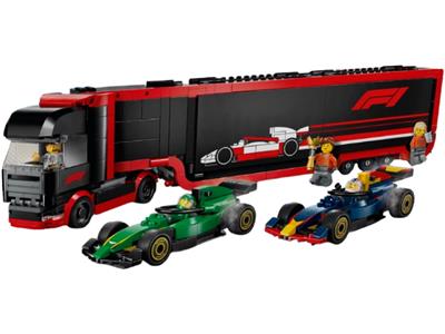 LEGO® City 60445 - F1 Truck with RB20 & AMR24 F1 Cars Preowned Building Kit