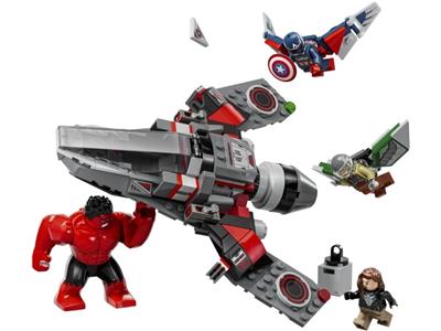 LEGO® Super Heroes 76292 - Captain America vs. Red Hulk Battle Preowned Building Kit