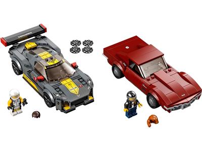 LEGO® Speed Champions 76903-1 - Chevrolet Corvette C8.R Race Car and 1968 Chevrolet Corvette